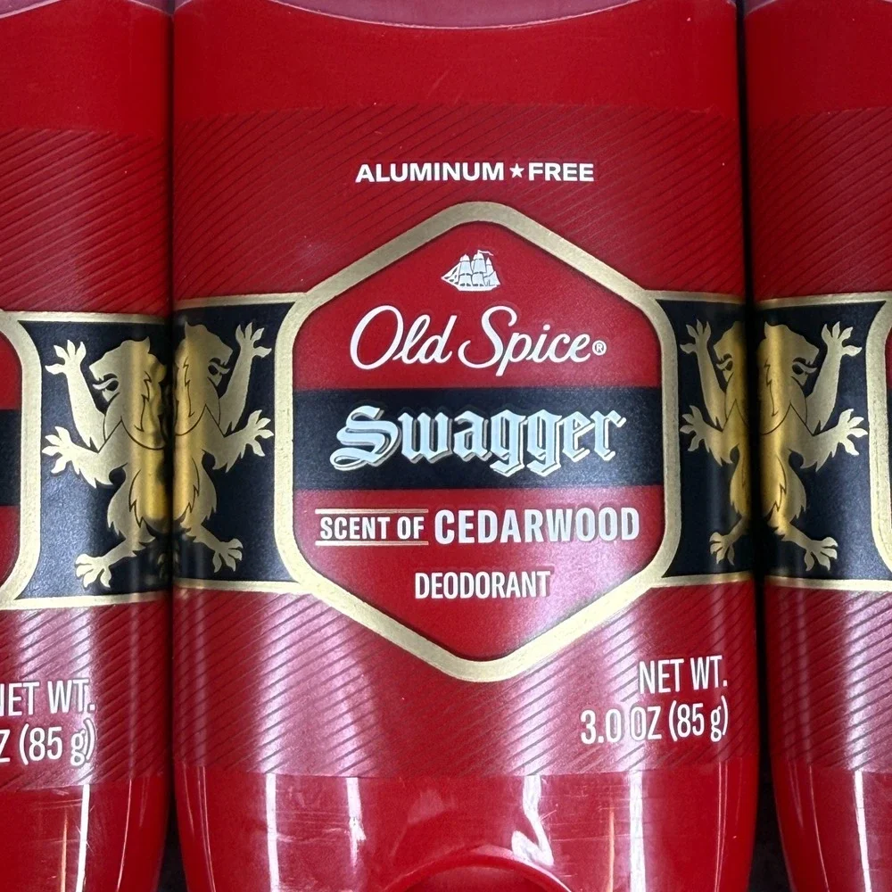 Old Spice Swagger Cedarwood Aluminum Free Deodorant Lot of 3-Pack New 3oz 85g